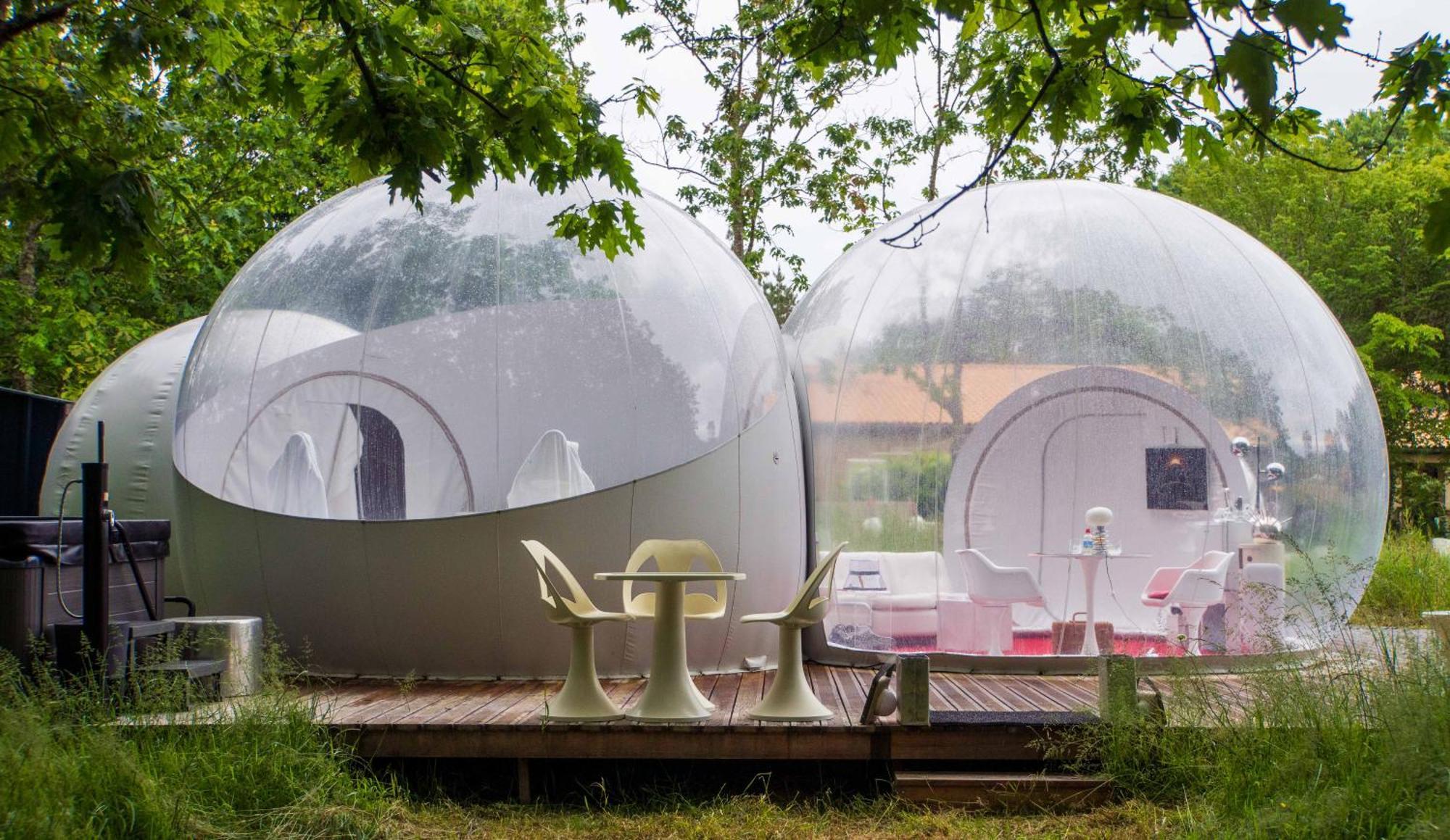 L Ost In Sensations -Hebergements Insolites Et Suites De Luxe Spa Sauna Piscine Foret Marcenais Exterior photo