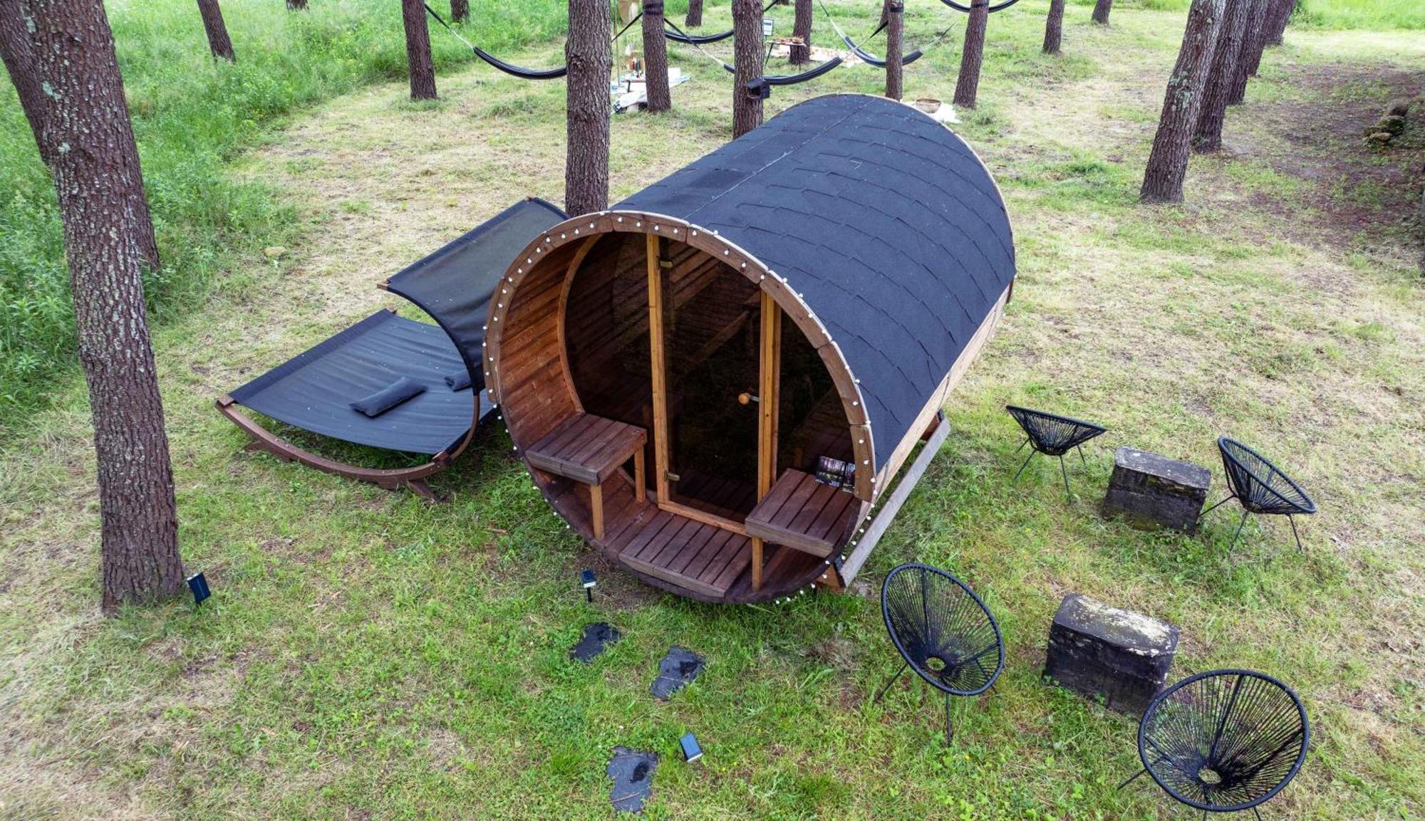 L Ost In Sensations -Hebergements Insolites Et Suites De Luxe Spa Sauna Piscine Foret Marcenais Exterior photo