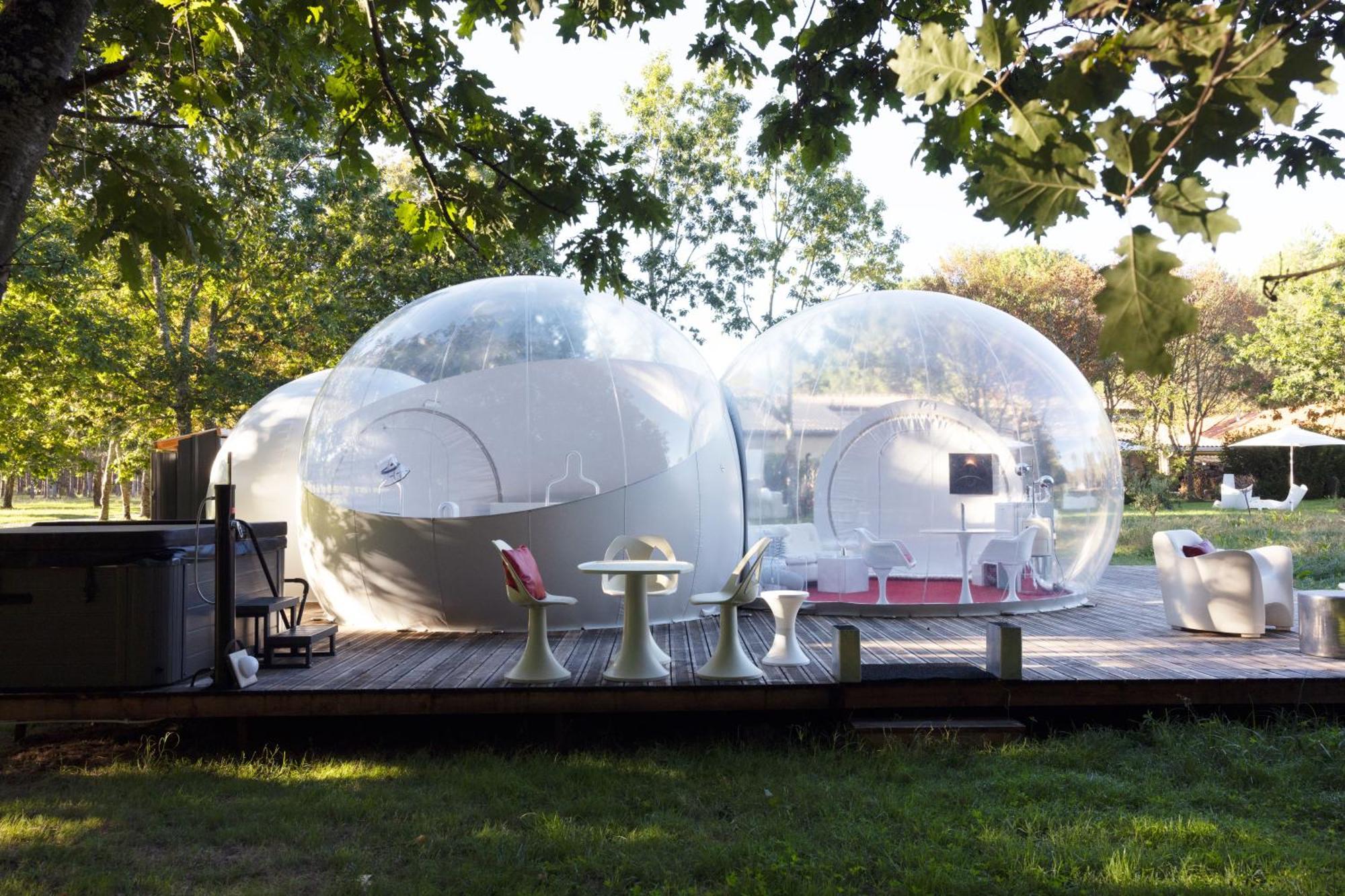 L Ost In Sensations -Hebergements Insolites Et Suites De Luxe Spa Sauna Piscine Foret Marcenais Exterior photo