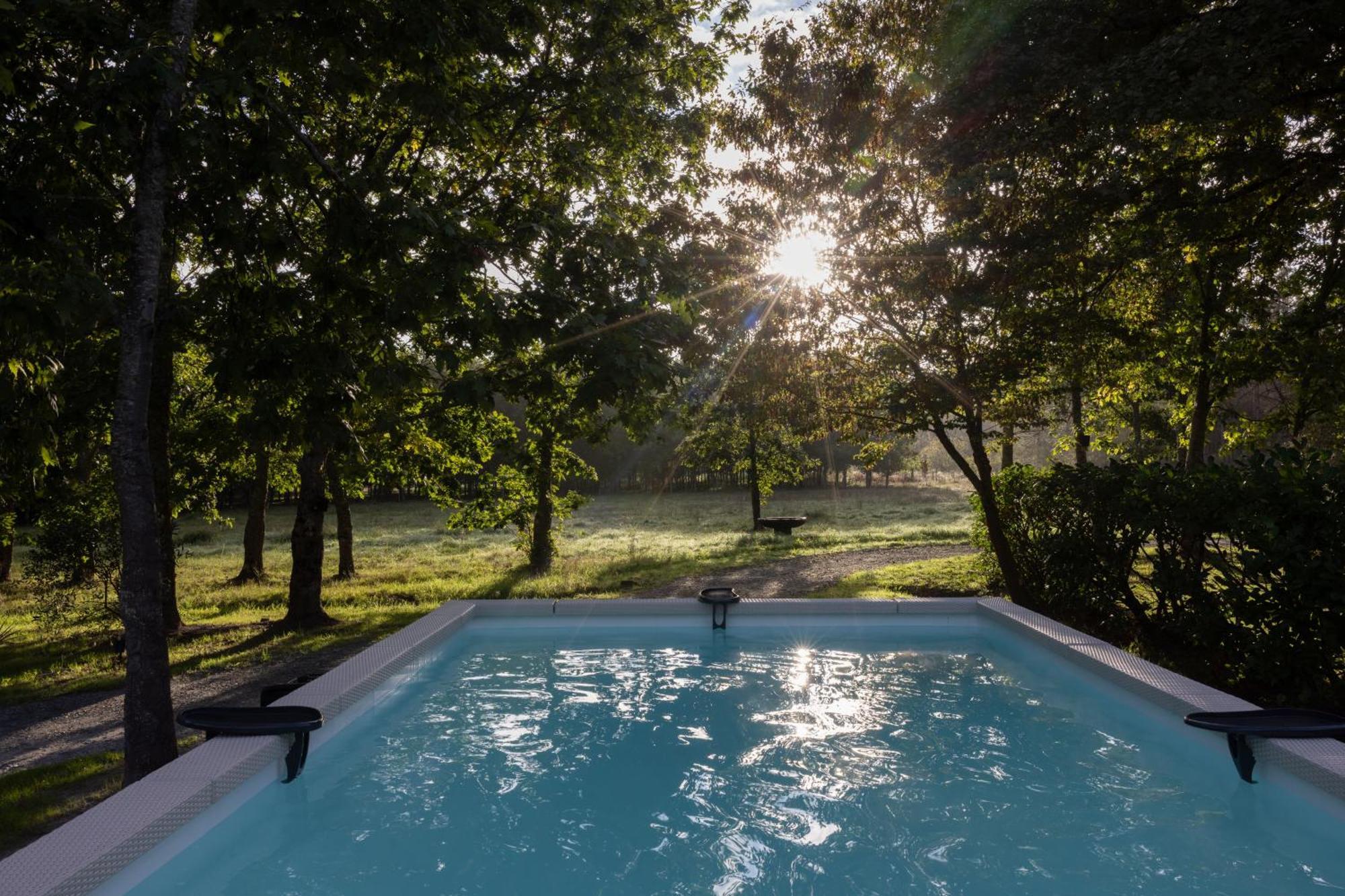L Ost In Sensations -Hebergements Insolites Et Suites De Luxe Spa Sauna Piscine Foret Marcenais Exterior photo