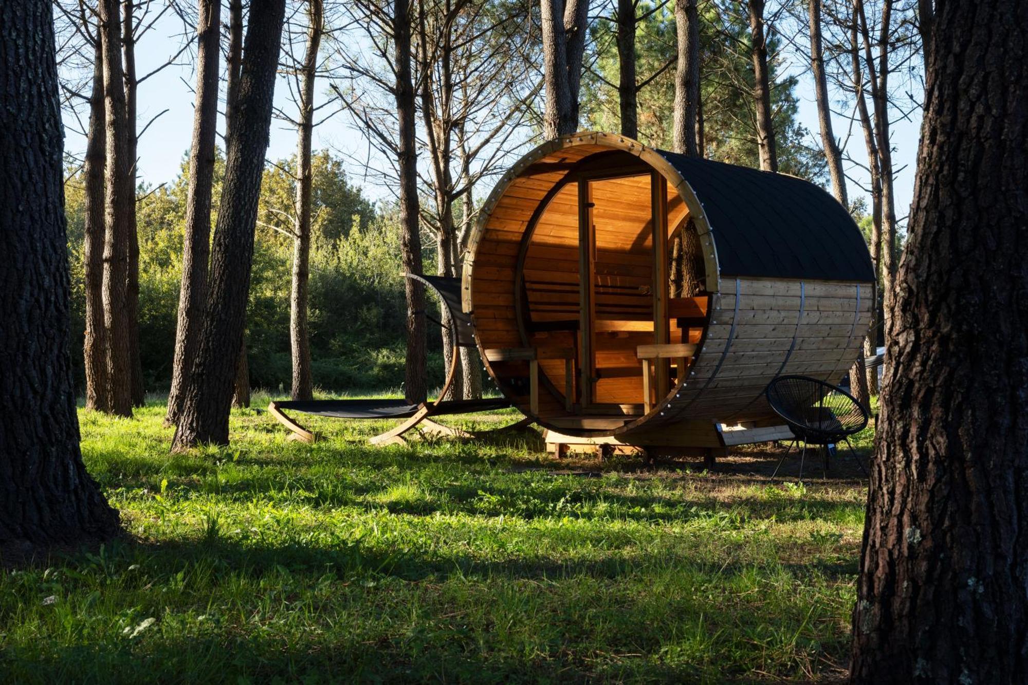 L Ost In Sensations -Hebergements Insolites Et Suites De Luxe Spa Sauna Piscine Foret Marcenais Exterior photo